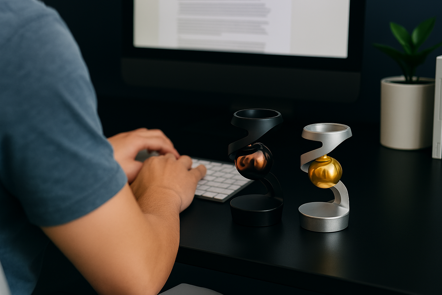 Giroscopio antigravedad quita estrés